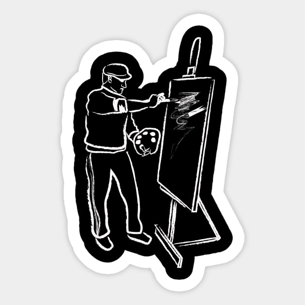 Artistic Oil Painter Sticker by c1337s